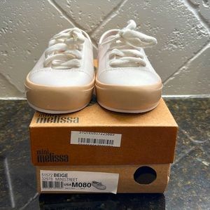 Mini Melissa Ministreet Sneakers - White Toddler Size 8